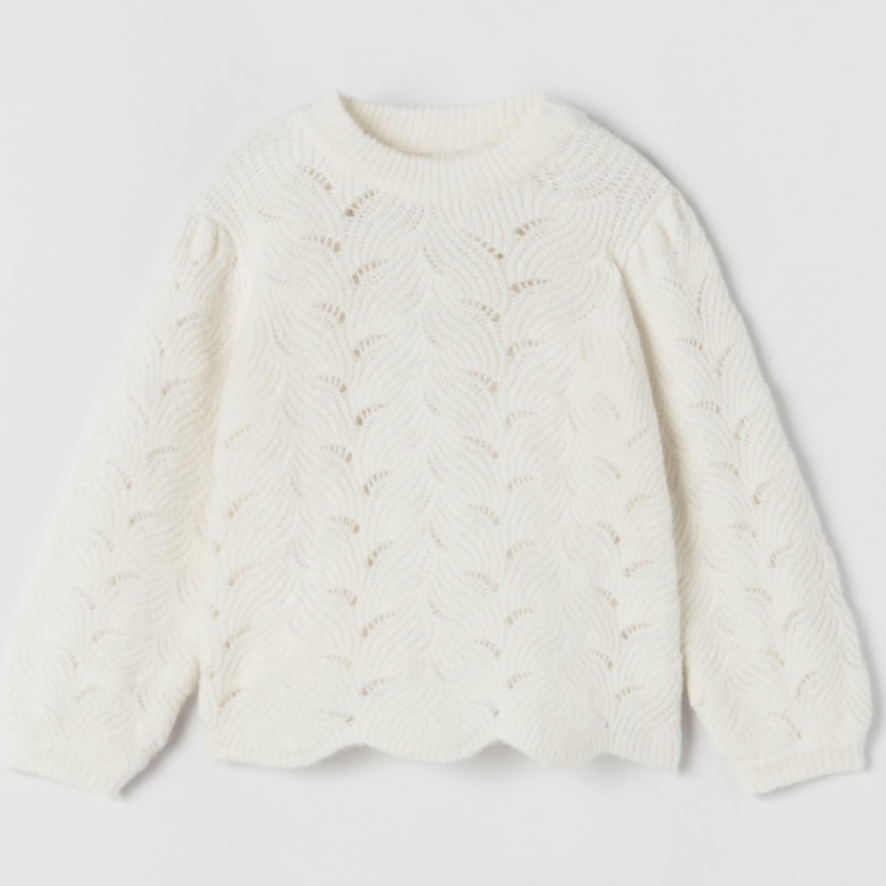 NWT Zara Kids Open Knit Sweater size 3-4 years